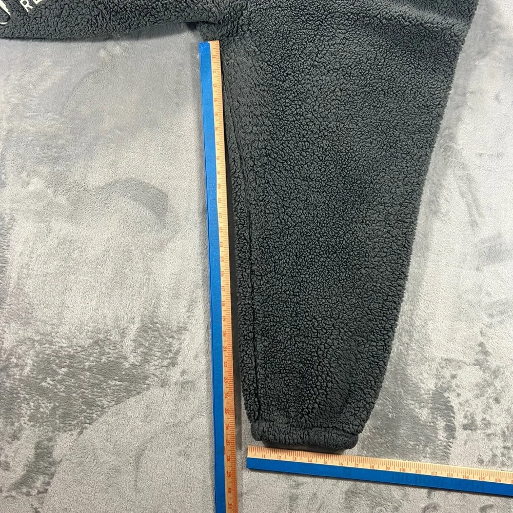 DISNEY Disneyland Resort Joggers Mens XXL Gray Sherpa Fleece Pants Cozy Fuzzy